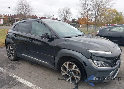 2022 Hyundai Kona Limited из США, поврежденный, VIN KM8K5CA35NU791335